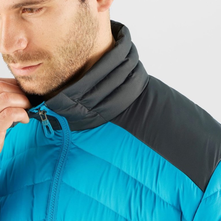 Turquoise Salomon Essential Xwarm Down Men's Insulated Jackets | PH 03917D